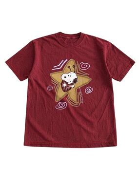 Gildan Red Snoopy Star Graphic Tee